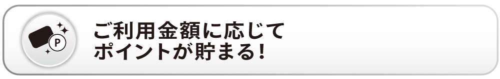 ご利用金額に応じてポイントが貯まる案内の見出し